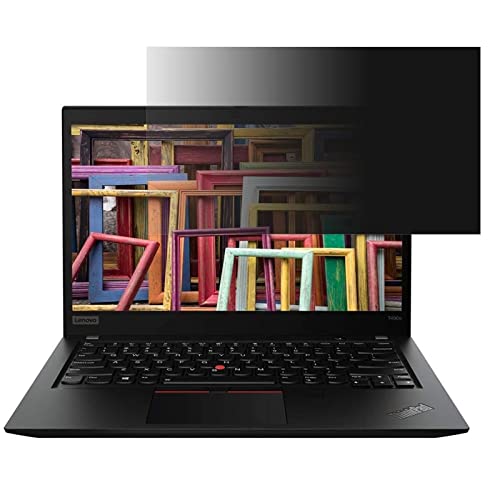 Lenovo ThinkPad T490s 2020�N�� [14�C���`]16:9 �̂������h�~ �t�B���^�[ �v���C�o�V�[�t�B���^�[ �p�\�R��PC �m�[�g�u�b�N�^ �t���ی�t�B���� �u���[���C�g�J�b�g ���˖h�~ �p�\�R�� �Z�L�����e�B�[�`�����h�~ ���ʎg�p��
