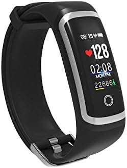 WEARFIT WP116 Color Screen Smart Band with Real-time Heart Rate, Blood Pressure Monitor IP67 Waterproof Fitness Tracker (Black)