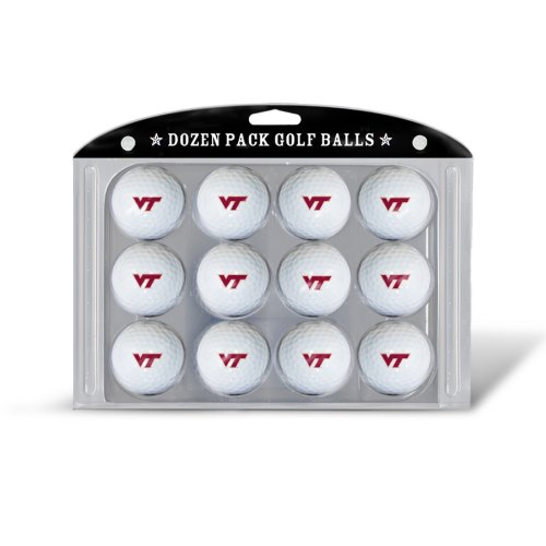 Team Golf Ncaa Virginia Tech Hokies Golf Balls, 12 Pack Dozen Regulation Size Golf Balls, 12 Pack, Full Color Durable Team Imprint #TOP8