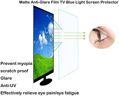 40-47 Inch Led Hd Tv Matte Anti-glare Film, Anti Blue Light, Anti-scratch Injury, Suitable for Lcd Monitors, Tvs, Pcs,Matte-47inch(1044x590mm)