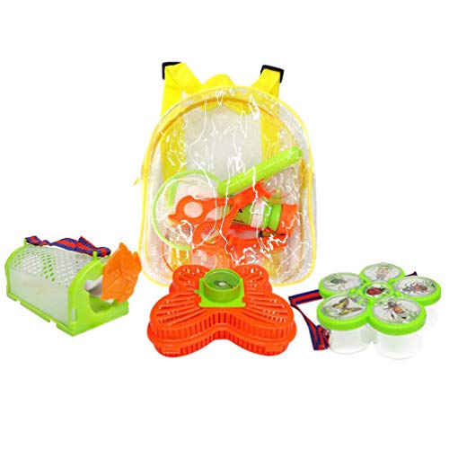 Kisangel Kit de captura de insetos com 22 peças, pinça de inseto sintética realista, suporte para co