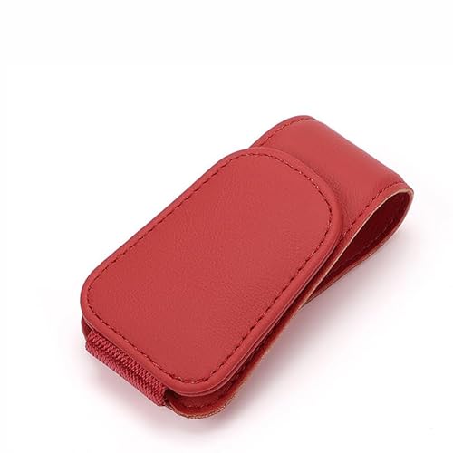 YWXKZZMX Porte Lunettes Pare Soleil Voitures, pour Kia EV3/EV6/EV9/Forte/Imagine/Joice/Niro Etui Lunettes Voiture Cuir PU Voiture Accessoires Interieur,D