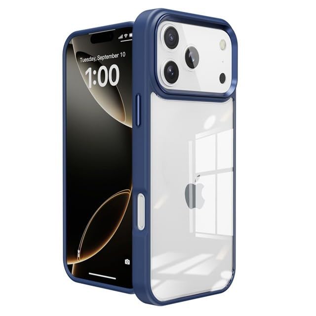 Coque iPhone 17 Pro Max transparente pour sublimer votre mobile bleu marine
