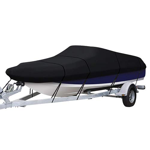 Buy LEADALLWAY Heavy Duty Boat Cover, 600D PVC Coating Trailerable