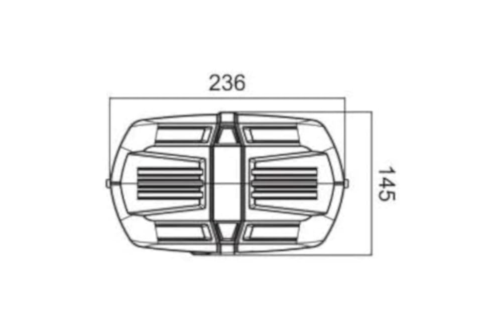 Barra LED 32 LEDs 12V/24V Luz de Emergencia LED Magnética para Coche Camión Vehículo E9 R10 R65