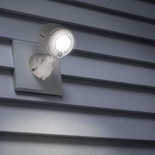 Beams Mr MB360XT-WHT-02-00 Wireless Battery-Operated Outdoor Motion-Sensor-Activated 200 Lumen LED Spotlight, White, 2-Pack