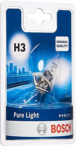 Ampoules Bosch H3 Pure Light 55W pour rouler en sécurité sous la pluie et le brouillard