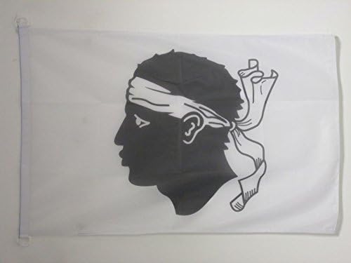 AZ FLAG, Corsica Flag, 2x3 Ft, For Outdoor, French region of Corse Banner Knitted Polyester with Two Plastic Rings