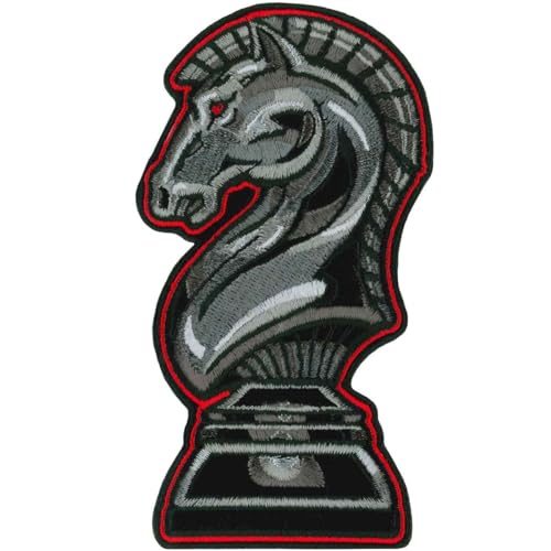 Hot Leathers Black Knight Chess Patch 3x5 PPQ2023-3 Width x 5 Height Inches