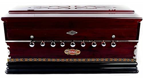 Bina 9 Stopper 3½ Octaves Multifold Bellow 42 Keys Two Reeds Harmonium With Bag #TOP1