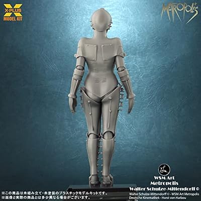 X-Plus - Metropolis Maschinenmensch Silver Screen 1/8 Model Kit (Net)