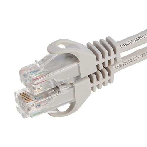 Cables Direct Online 100FT ETHERNET CABLE GRAY CAT5E INTERNET ROUTERS GAMING 100 FT - Thumbnail 4
