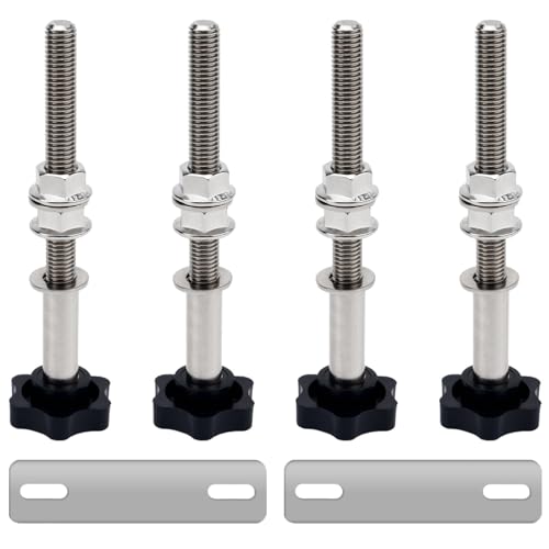 Joytrace Stainless Steel Traction Board Mount Surface Anti-Rust Treatment Corrosion-Resistant Pins for 4.72\"-6.69\" (12-17cm) Hole Spacing Recovery Board Mounting Kit