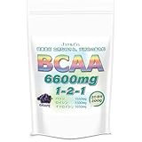 JAY&CO. (人工甘味料、合成着色料 不使用) BCAA 6600mg 1-2-1 (グレープ, 200g)