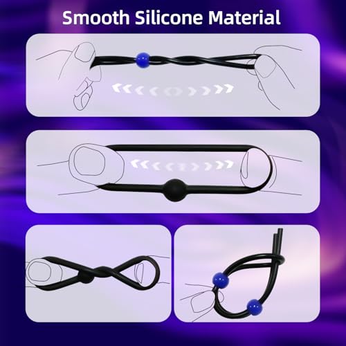 Image of Penis Ring Silicone Cock Ring Set Adjustable Cockring Sex Toys 7 PCS Cock Rings for Men Erection Long Lasting Stronger Adult Toys Cock Sexual Stimulation Device for Men or Couple
