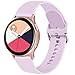 Produktbild ZGCE Armband Kompatibel mit Samsung Galaxy Watch Active/Active2 40mm/44mm Armband, 20mm Weiche Silikon Ersatz Uhrenarmband für Samsung Galaxy Watch 42mm / Galaxy Watch 3 41mm (S,Lavendel)