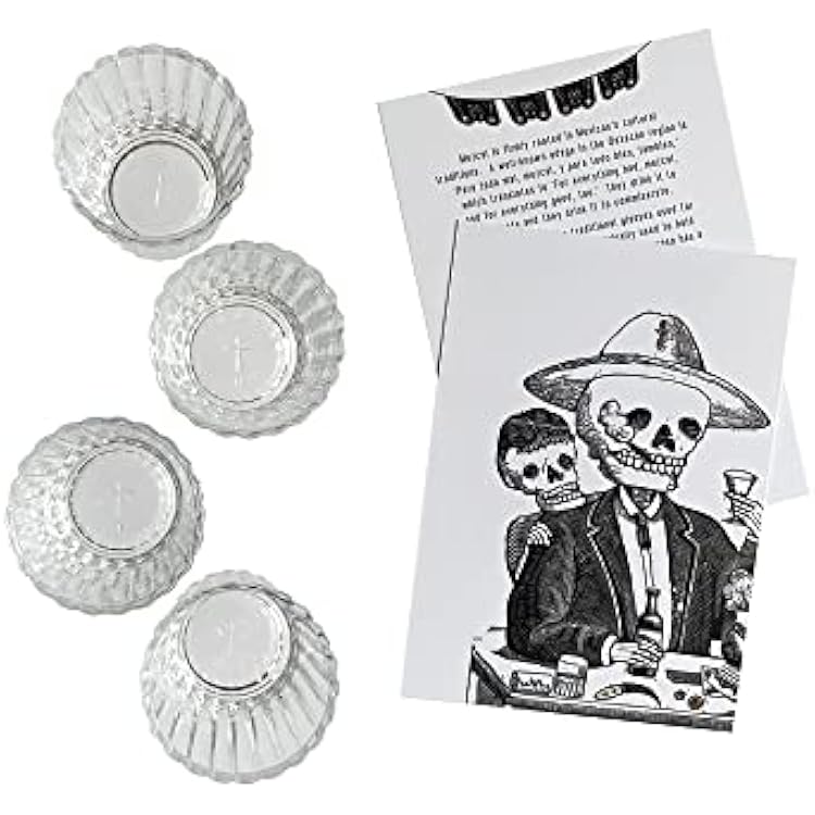 Vaso Veladora Mezcal Glasses from Mexico Pack of 4