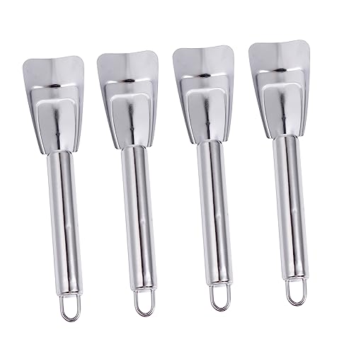 BESPORTBLE Stainless Steel Deicing Shovel 4pcs Stainless Steel Icing Spatula Deicing Defroster Ice Shovel Scraper