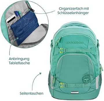 coocazoo Mate School Backpack All Mint : Amazon.nl: Fashion