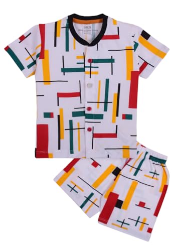 Image of 3BROS Baby Boys & Baby Girls Cotton Hosiery Clothing Set Half Sleeves T-shirt with Matching Pants (DB20HS6027 Parent)