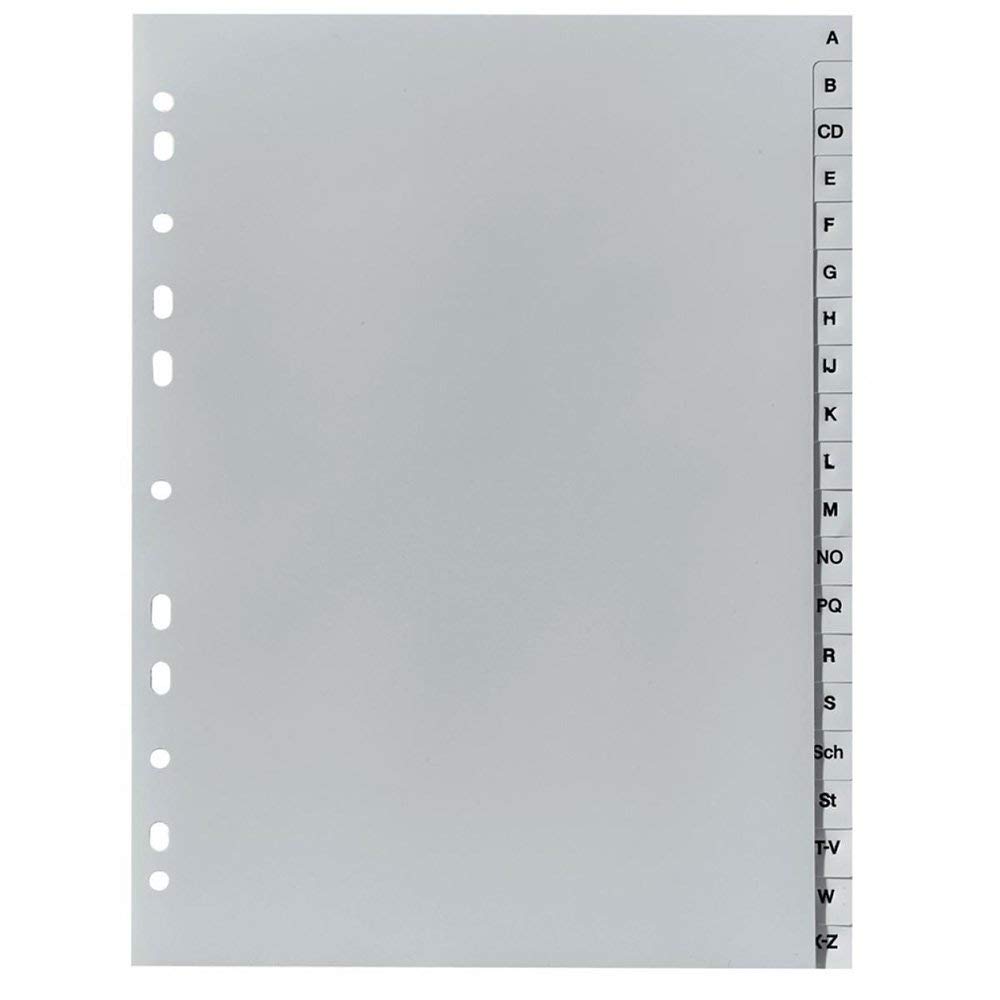 Herlitz 10843522 Eintragung A-Z, 21 x 29,7 cm, PP, Eurolochung (A-Z | 15er Packung)