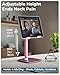 COOPER TabHolder, 7-10" Height Adjustable Tablet Stand, Premium iPad Stand for Desk, 270° Tilt Portable Monitor Holder for 15.6-17" Displays, for All iPad, Kindle, Surface, Samsung Tablets (Pink)