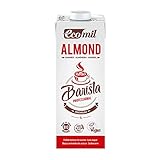 Ecomil Barista Almond Bio 1L. Bebida de almendra bio especial para barista. Sin lactosa, bajo contenido en sal y vegano