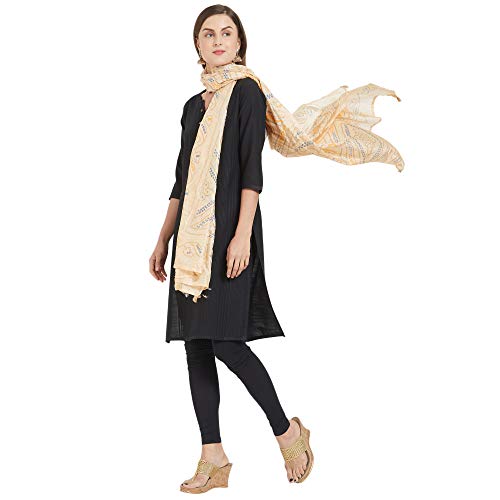Image of DUPATTA BAZAAR Woman's Printed Bandhini Silk dupatta