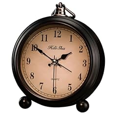 Hdisha Vintage Alarm Clock, 5 inch Battery Operated Silent Non Ticking Snooze Small Clock with item photo Hdisha Vintage Alarm Clock, 5 inch Battery Operated Silent Non Ticking Snooze Small Clock with item