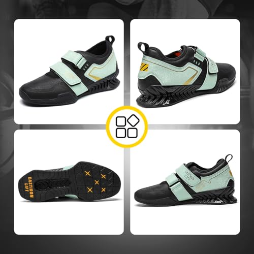 Image of Weightlifting Shoes, Powerlifting Shoes Gym Shoes for Crossfit Lifting Footwear, Weight Lifting Shoes for Heavy Lifting Deadlifting Weight Training, Squat Shoe for Men Women