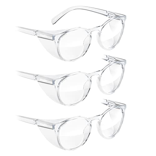 Stoggles Round Z87.1 Certified Polycarbonate Safety Glasses Anti-Fog