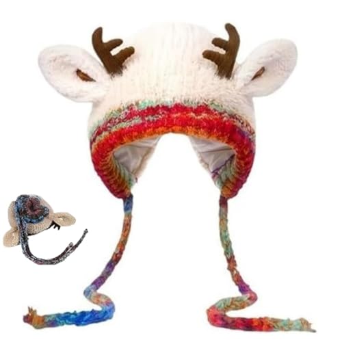 Bonnet de Noël imperméable et chaud convertible en sac à dos pliable