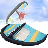 HEIHEIZI Conjunto Portátil de ala de Windsurf Inflable y Tabla de Hidroplano con Ventana Transparente – Vela Manual Ligera de 4㎡/5㎡/6㎡ para Kitesurf, Paddle Surf y Surf sobre Nieve 6㎡