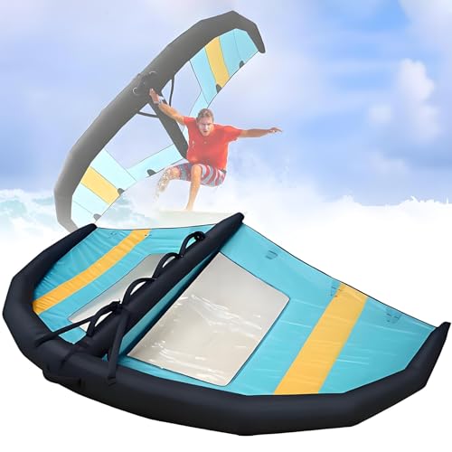 Portable Inflatable Windsurfing Wing & Hydrofoil Board Set with Clear Window – 4㎡/5㎡/6㎡ Lightweight Handheld Sail for Kitesurfing, Paddle Boarding & Snow Surfing 4㎡