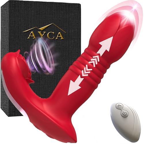 Vibradorador mujer juguetes eróticos juguetes eróticos para pareja sexuales ventosa de clítoris vibrador femenino 3 en 1 vibrador telescópico carga magnética Carga USB (rojo)