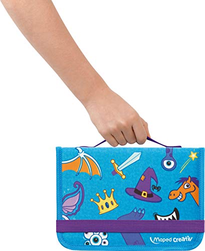 Kit Creativ Travel Board Acessórios Magnéticos, Maped, 969311, Branco/Azul