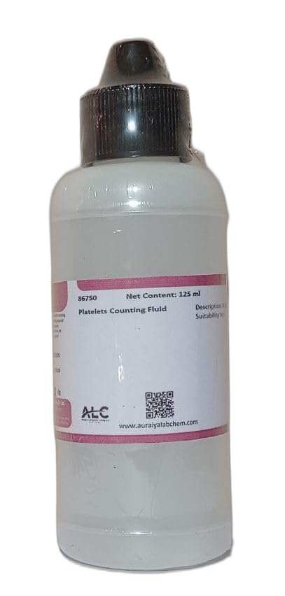 ALC Platelets Counting Fluid, 125ml Plastic Bottle, Laboratory Grade Reagent, Clear Solution-picture-37