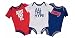 Nike Boys' Infant 3 Pack Bodysuit Set (3-6 Months, Navy/White/Orange)