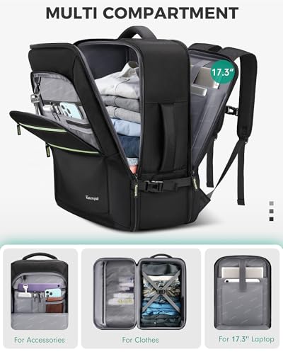 Vancropak Travel Backpack with Shoe Compartment