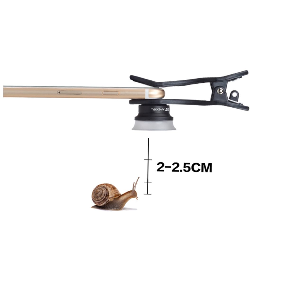 Gadpiparty 3piezas Lente Macro para Smartphone Clip De Fácil Instalación Captura Precisa De Detalles Compatible La Mayoría De Teléfonos Móviles