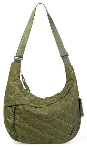 Image of Nylon Crescent Crossbody Bag for Women Shoulder Tote Handbag Casual Sling Bag Dumpling Purse Bag for Outdoor Travel