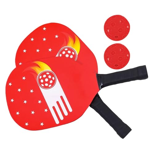 Kustimantu Raqueta de ping pong, pelota de pepino – Pala profesional de pepino | Estuche compacto de almacenamiento, 2 remos y 2 pelotas, equipo deportivo profesional para principiantes