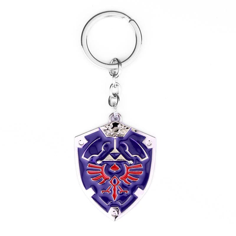 NP Zelda Legend Shield - Llavero de aleación para regalo, color azul, azul, Talla única