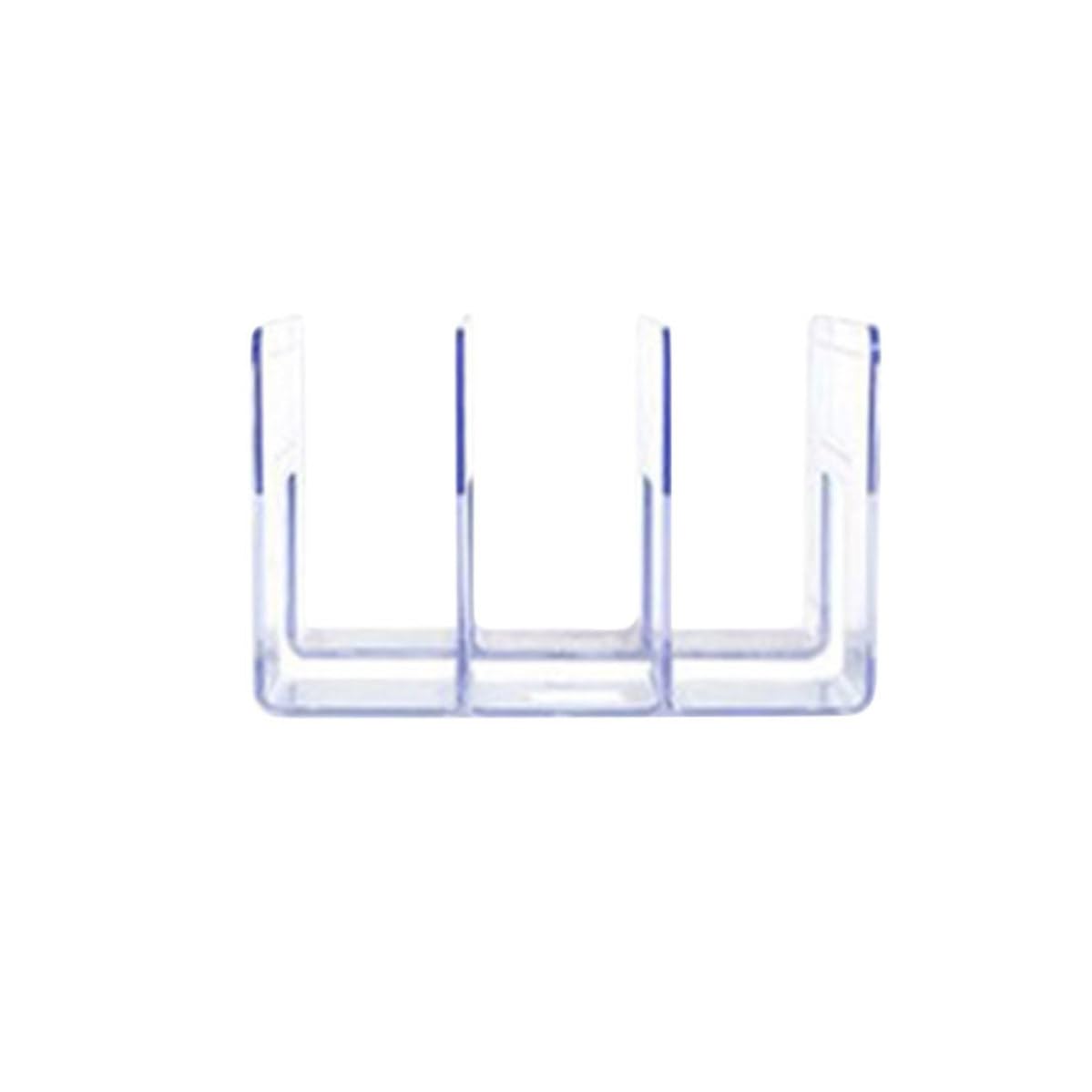 Support de livres en acrylique transparent pour bureau et bibliothèque