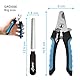 Longivia® Professioneller Krallenschere für Hunde und Katzen 15,5 cm aus Edelstahl mit Nagelfeile- Krallenzange Hohe Qualität - Krallenschneider Große & Kleine Hund mit Sicherheitsschutz Schwarz-Blau