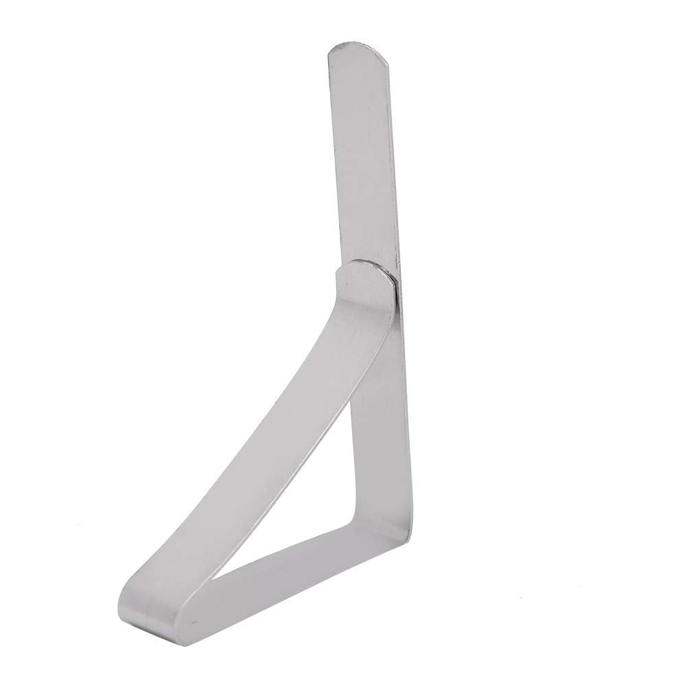 4 clip per tovaglia grandi, in acciaio inox, antiscivolo, 10,5 x 7 cm