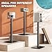 5Rcom Universal Speaker Stands for Surround Sound with 360° Swivel，Height Adjustable Bookshelf Speakers Stand from 32
