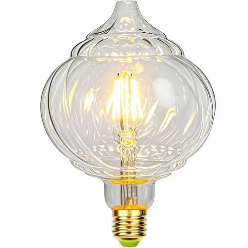 TIANFAN Bombilla Led Vintage bombilla Edison de forma especial gigante 4W 2700Kelvin E27 220-240V bombilla decorativa linterna