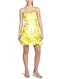 As You Wish Juniors Print Pick-Up Dress,Yellow/Ivory,5