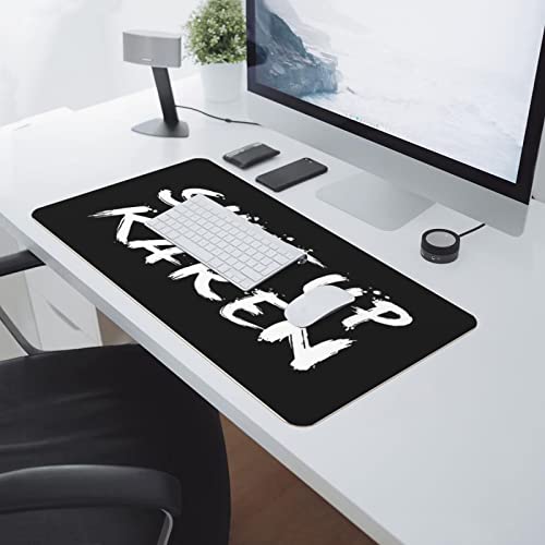 Tapis de souris amusant grand format 36 x 60 cm imprimé chat rigolo - 3